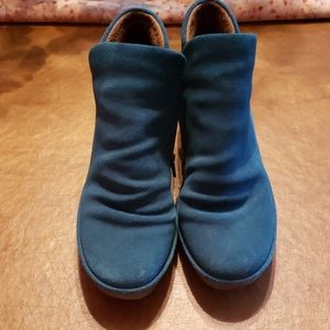 FLY LONDON BLUE SUEDE BOOTS SIZE 39